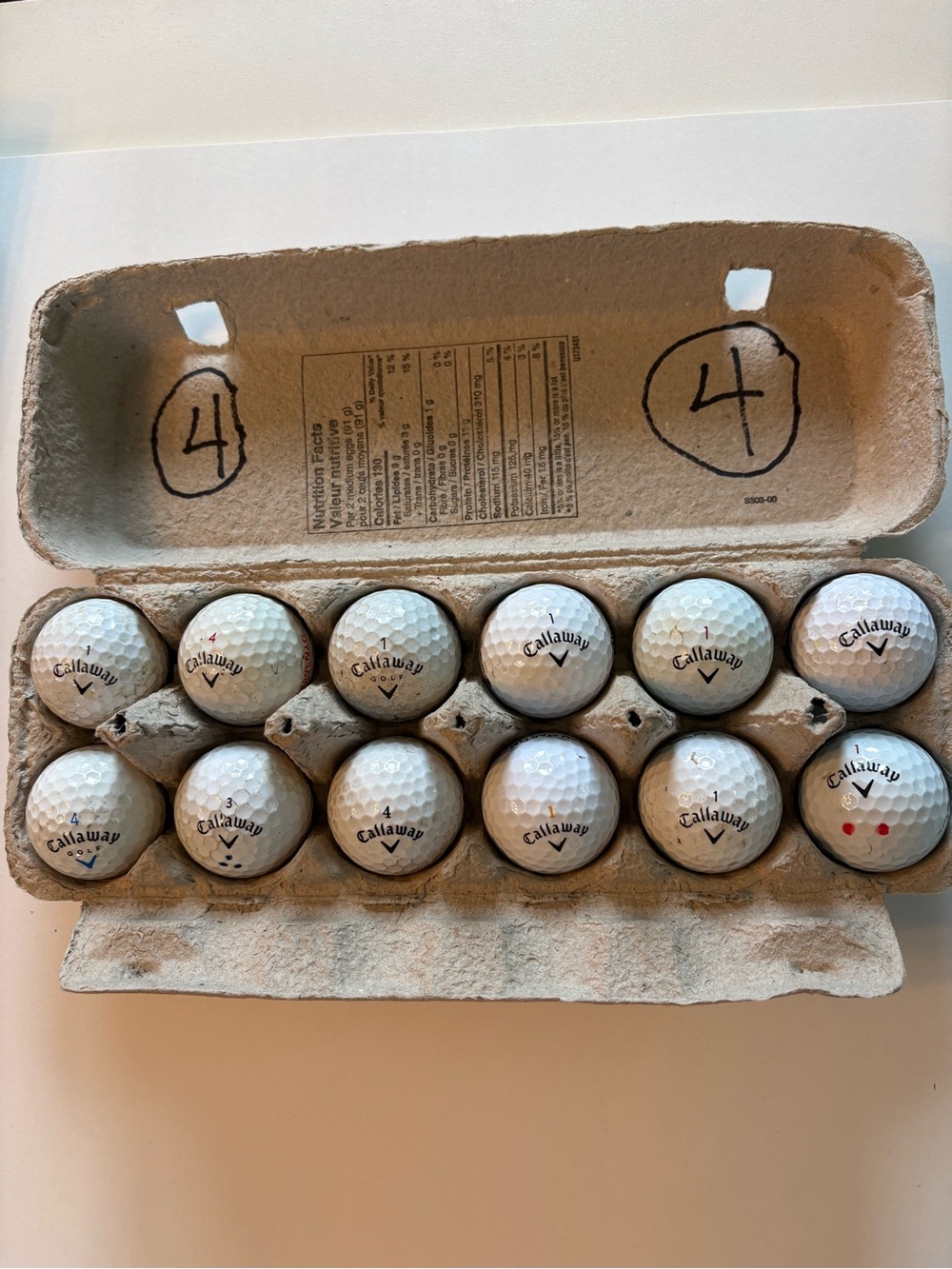 Used CALLAWAY Golf  Balls.   4️⃣